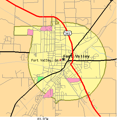 Fort Valley map