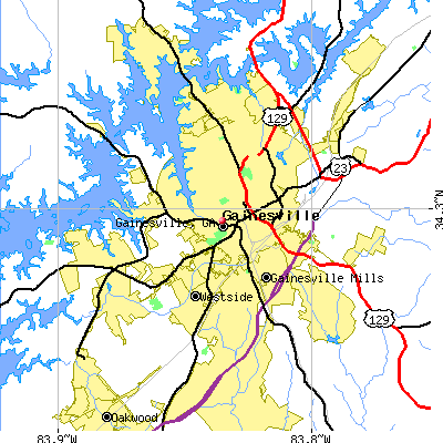 Gainesville map