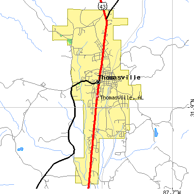 Thomasville map