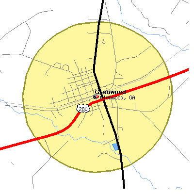 Glenwood map
