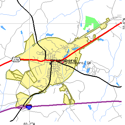 Greensboro map