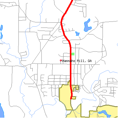 Hannahs Mill map