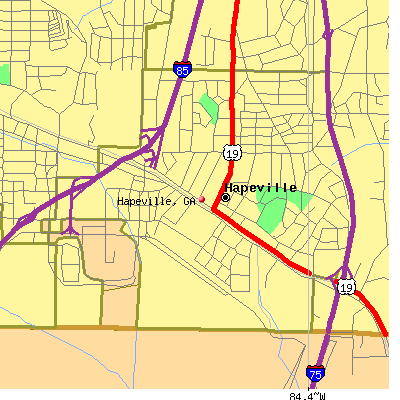 Hapeville map