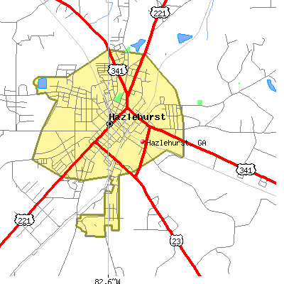 Hazlehurst map
