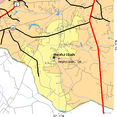Hephzibah map