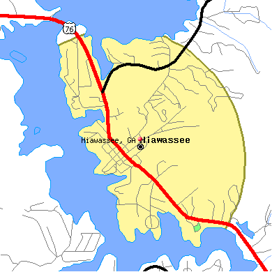 Hiawassee map