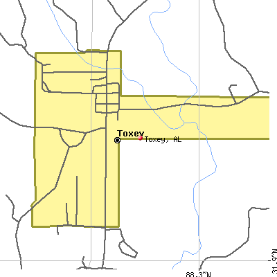 Toxey map