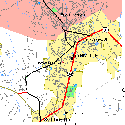 Hinesville map