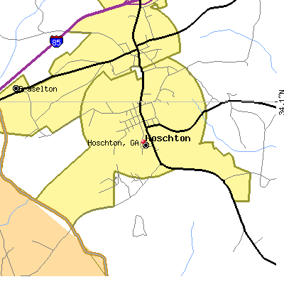 Hoschton map