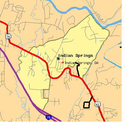 Indian Springs map