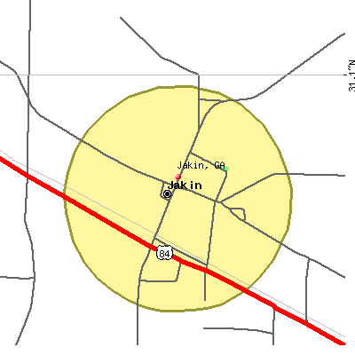 Jakin map
