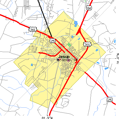 Jesup map