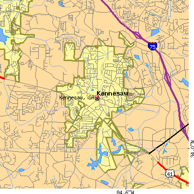 Kennesaw map