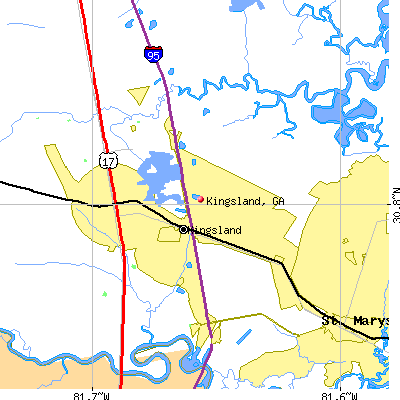 Kingsland map