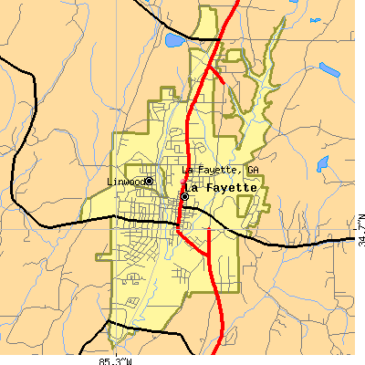 La Fayette map