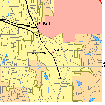 Lake City map
