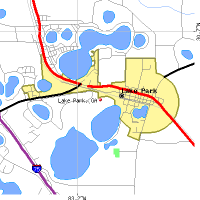 Lake Park map