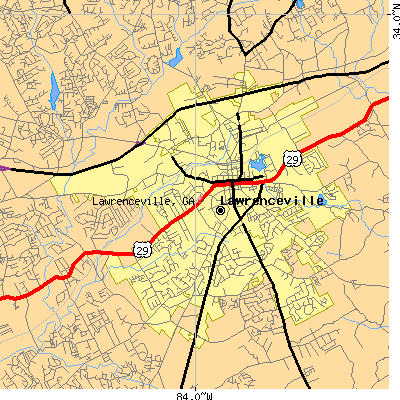 Lawrenceville map