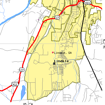 Lindale map