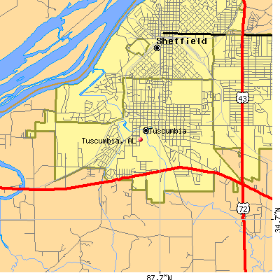 Tuscumbia map