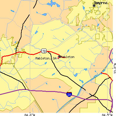 Mableton map