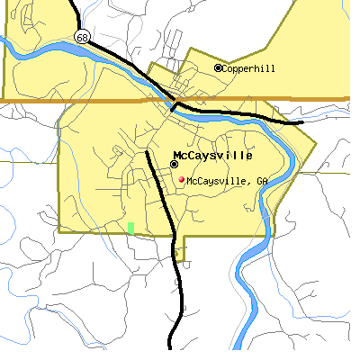 McCaysville map