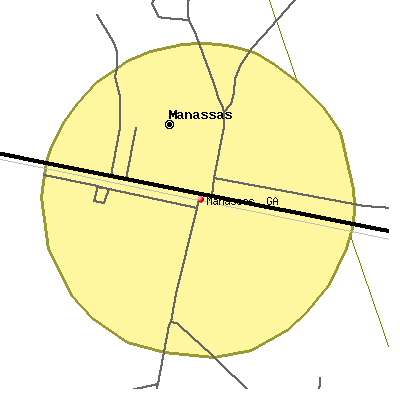 Manassas map