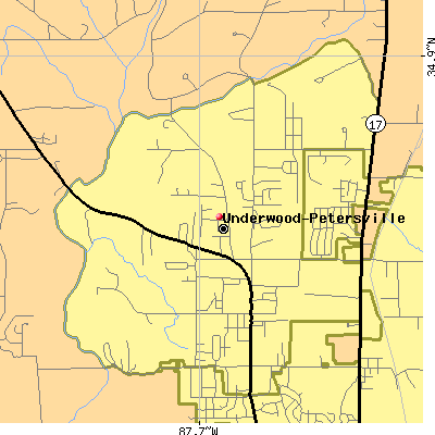 Underwood-Petersville map