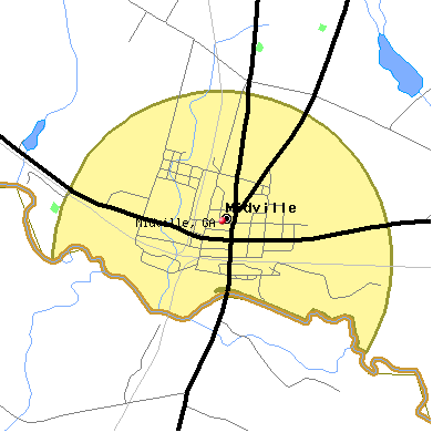 Midville map