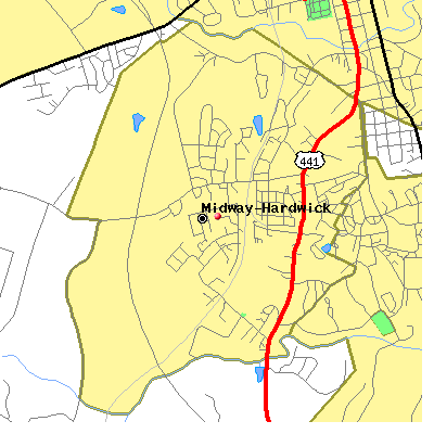 Midway-Hardwick map