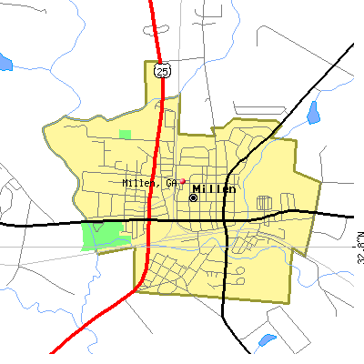 Millen map