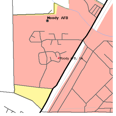 Moody AFB map