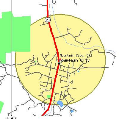 Mountain City map