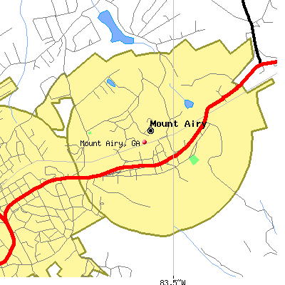 Mount Airy map