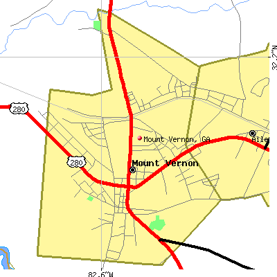 Mount Vernon map