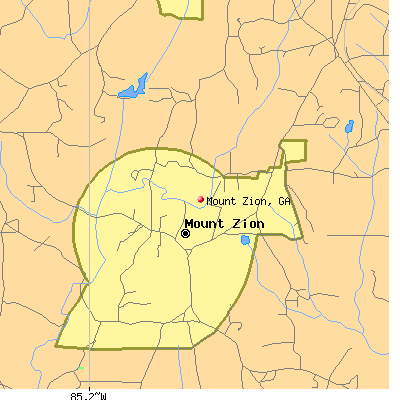 Mount Zion map