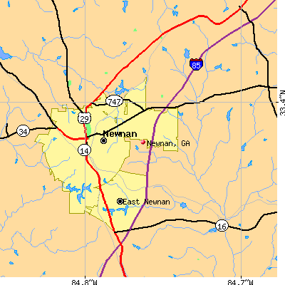 Newnan map
