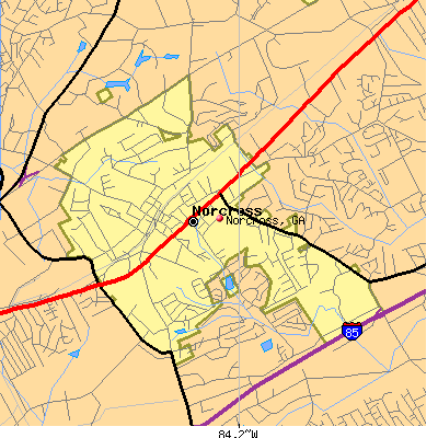 Norcross map