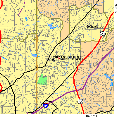 North Atlanta map