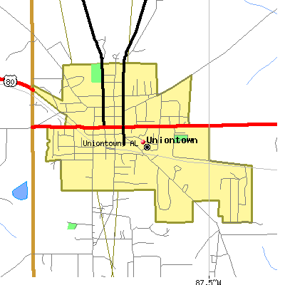 Uniontown map