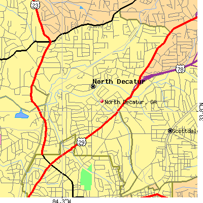 North Decatur map