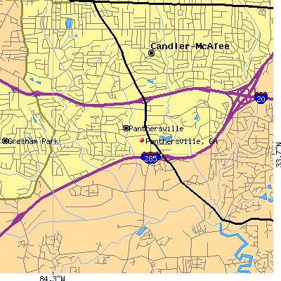 Panthersville map