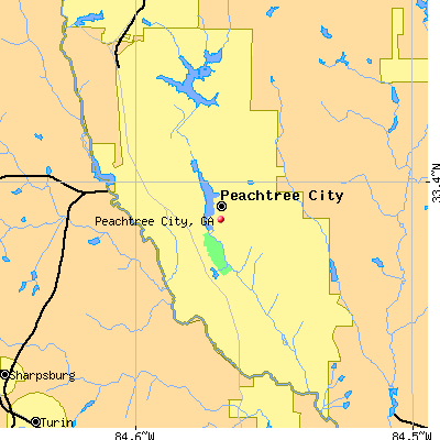 Peachtree City map