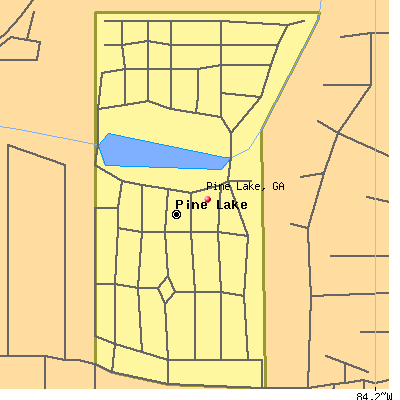 Pine Lake map