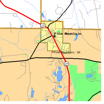 Pine Mountain map