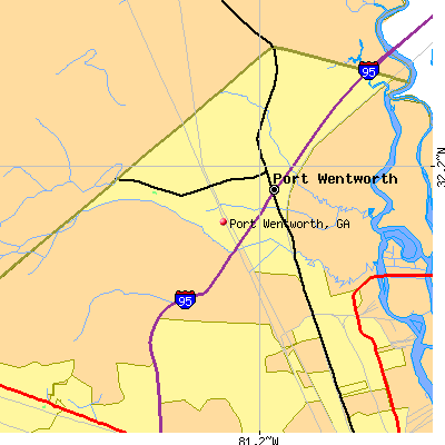 Port Wentworth map
