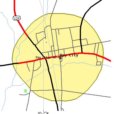 Ray City map