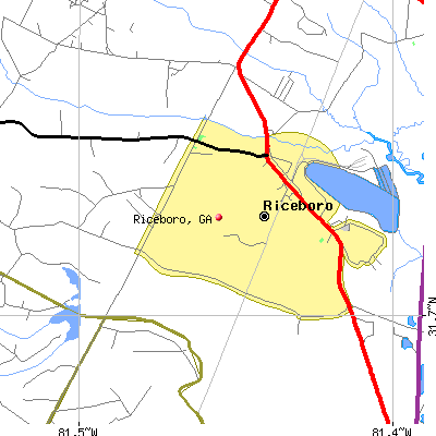 Riceboro map