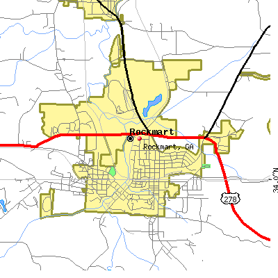 Rockmart map