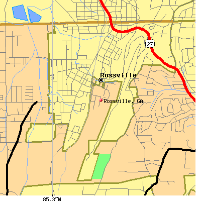 Rossville map